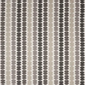 Kalimba Fabric from Harlequin Signature collection - brown striped embroideried