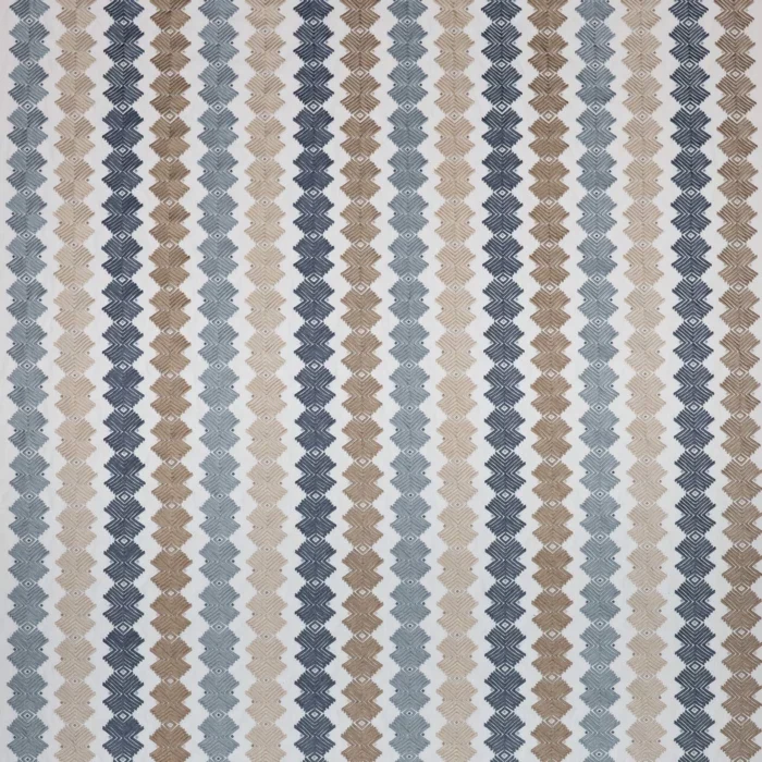 Kalimba Fabric - Stone / Indigo / Pebble swatch