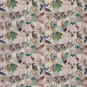 Flores Embroidery Fabric from Harlequin Signature collection - pink contemporary embroideried