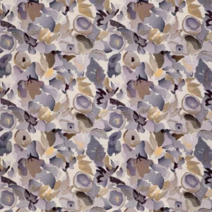 Flores Embroidery Fabric from Harlequin Signature collection - purple contemporary embroideried