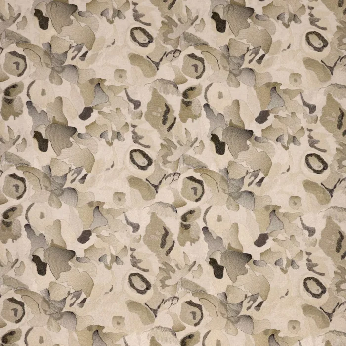 Flores Embroidery Fabric - Charcoal / Julip / Mineral swatch