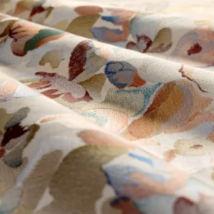 Flores Embroidery Fabric from Harlequin Signature collection - brown contemporary embroideried