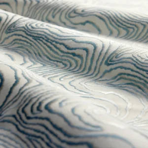 Formation Embroidery Fabric from Harlequin Signature collection - blue contemporary embroideried