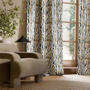 Nuru Embroidery Fabric from Harlequin Signature collection - multicolour contemporary embroideried