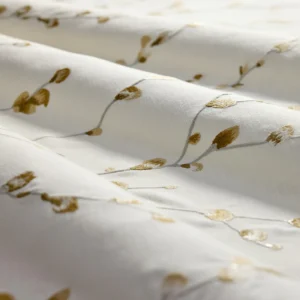 Salice Embroidery Fabric from Harlequin Signature collection - brown botanical embroideried