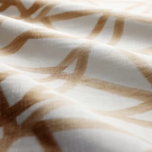 Sumi Ikat Fabric from Harlequin Signature collection - brown geometric printed