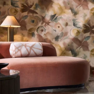 Sumi Ikat Fabric from Harlequin Signature collection - brown geometric printed