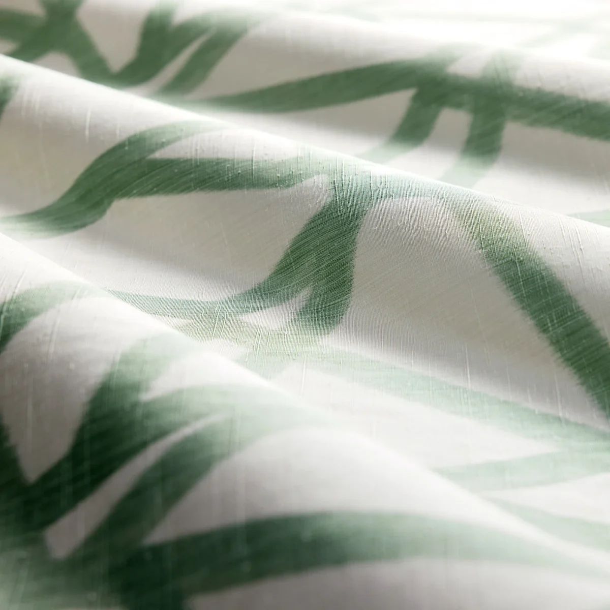 Sumi Ikat Fabric - Kelly by Sumi Ikat Fabric from Harlequin Signature collection - green geometric printed