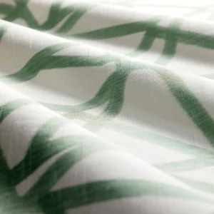 Sumi Ikat Fabric from Harlequin Signature collection - green geometric printed