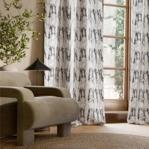 Takara Embroidery Fabric from Harlequin Signature collection - brown misc embroideried