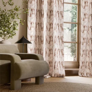 Takara Embroidery Fabric from Harlequin Signature collection - red misc embroideried