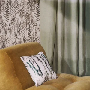 Takara Embroidery Fabric from Harlequin Signature collection - green misc embroideried