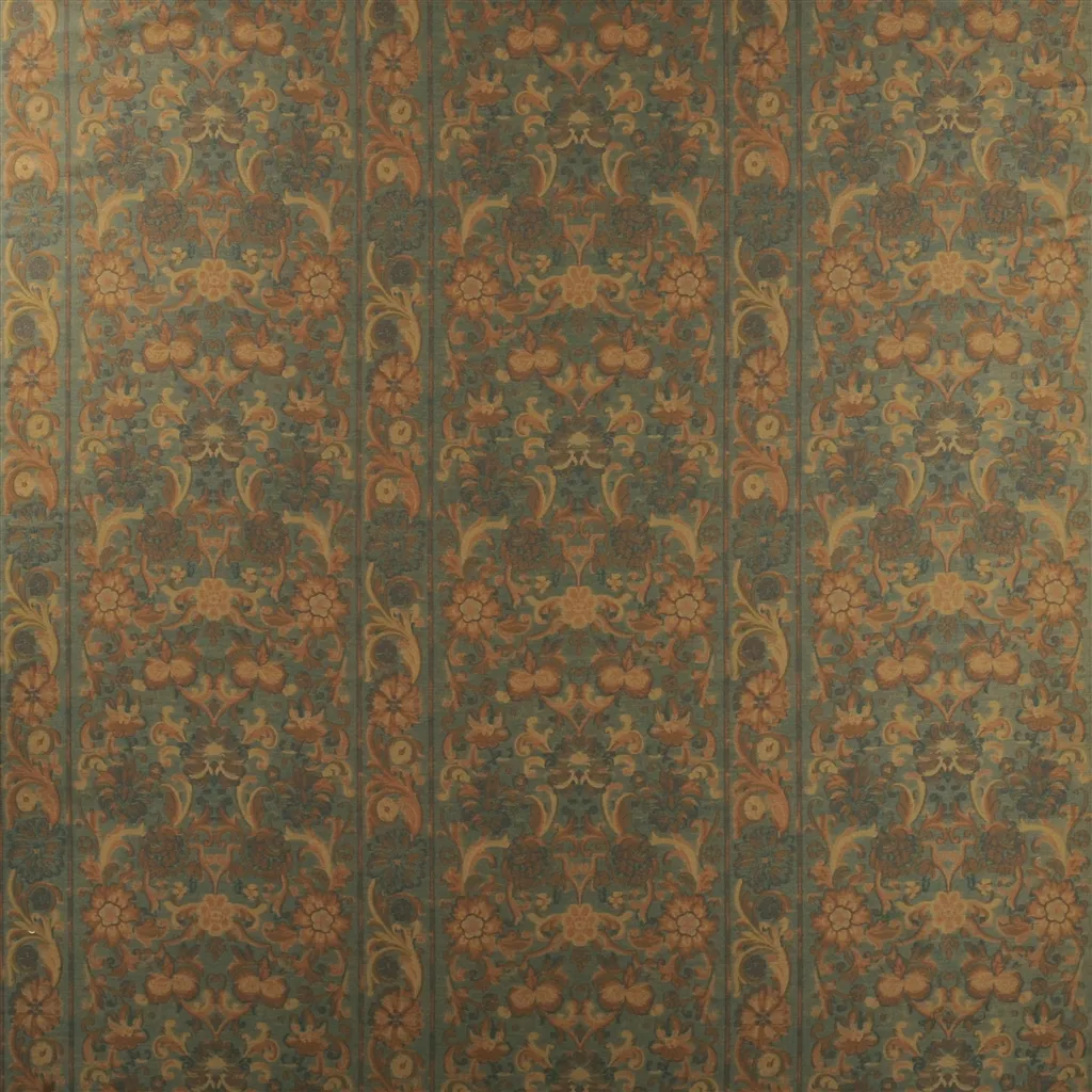 Rosemount Fabric - Azure by Rosemount Fabric from Ralph Lauren Saddlebrook collection - blue botanical jacquard