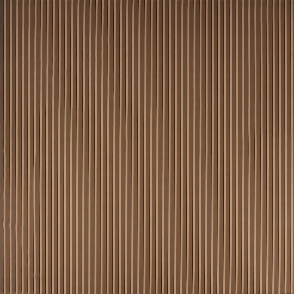Repp Stripe Fabric - Umber by Repp Stripe Fabric from Ralph Lauren Saddlebrook collection - brown striped woven