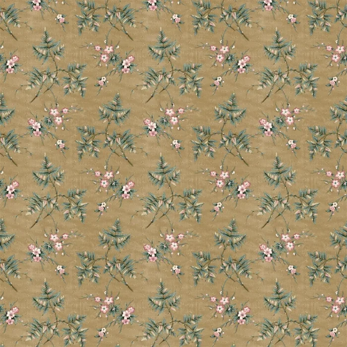 Library Floral Fabric - Lichen fabric swatch FRL5428/01