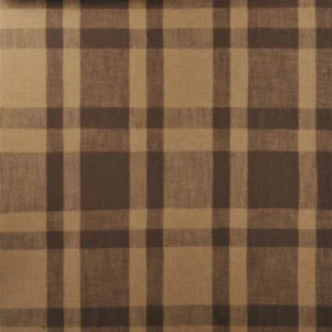 Hook Road Plaid Fabric from Ralph Lauren Saddlebrook collection - brown checked woolen