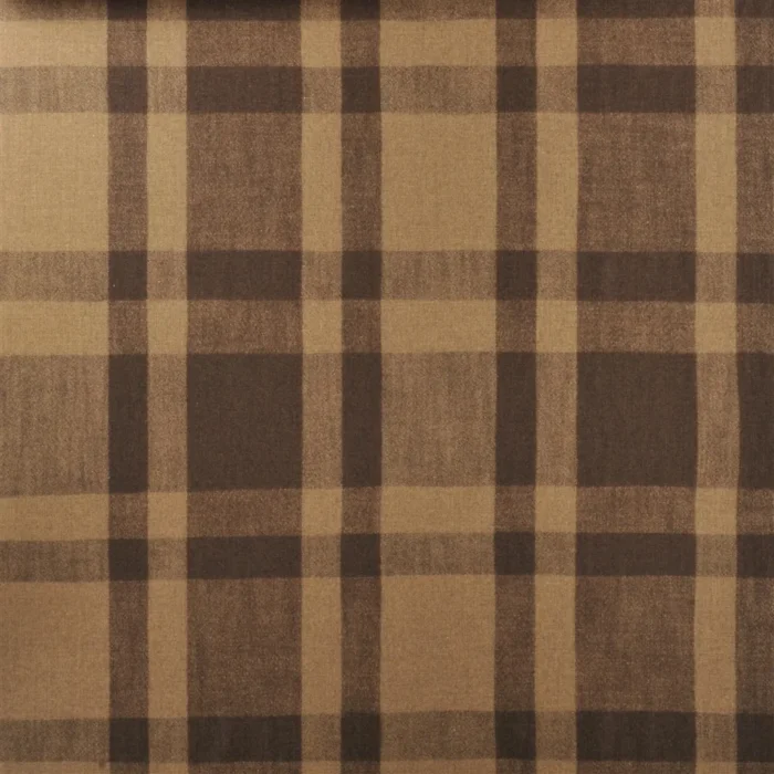 Hook Road Plaid Fabric - Walnut fabric swatch FRL5416/01