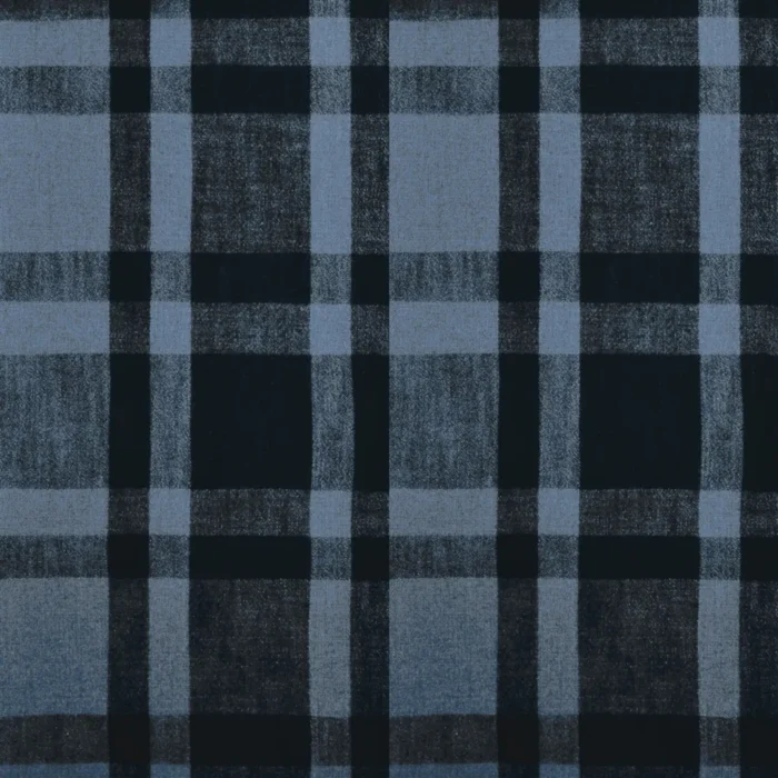 Hook Road Plaid Fabric - Blue fabric swatch FRL5416/02