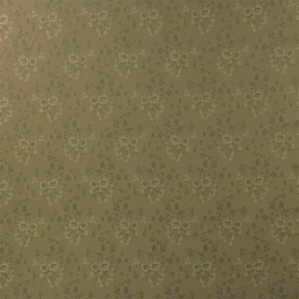 Bidwell Floral Fabric - Amber by Bidwell Floral Fabric from Ralph Lauren Saddlebrook collection - green botanical jacquard