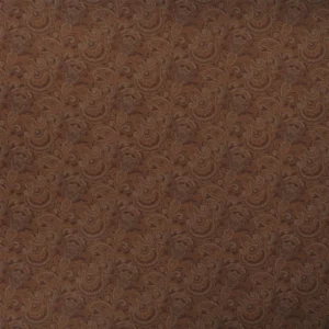 Waltham Paisley Fabric from Ralph Lauren Saddlebrook collection - brown botanical jacquard