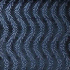 Tallmadge Cut Velvet Fabric from Ralph Lauren Saddlebrook collection - blue striped velvet-chenille