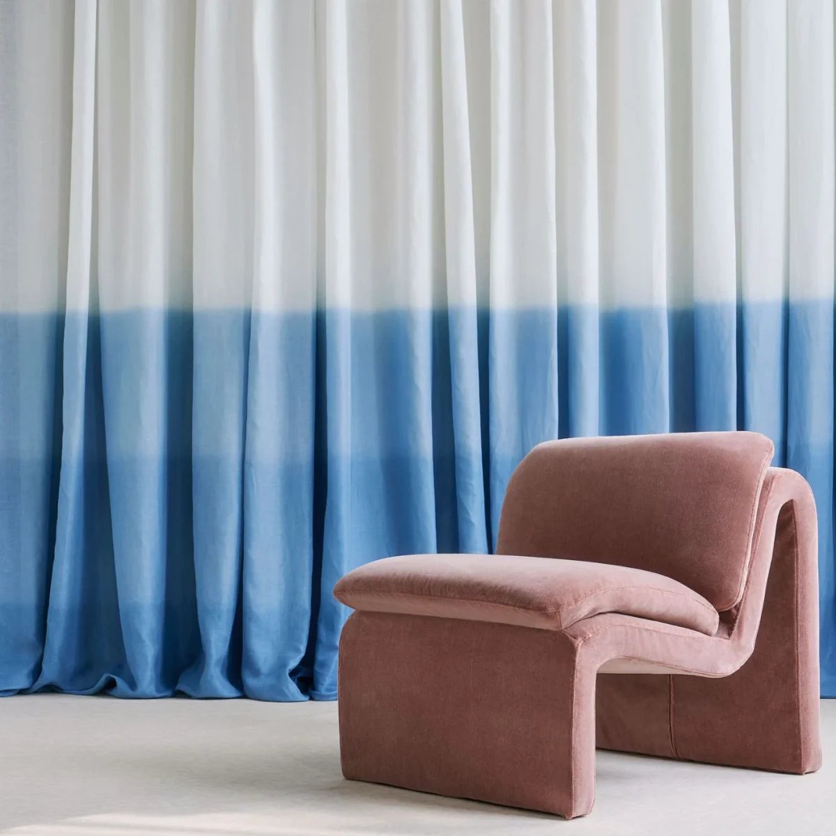 Altura Fabric - Riviera by Altura Fabric from Harlequin Ondara collection - blue contemporary voile-sheer