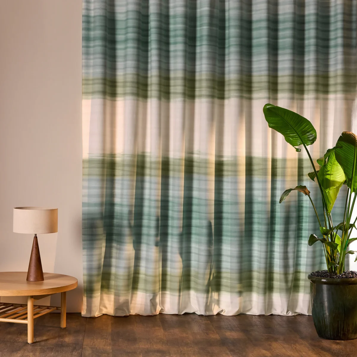 Ondara Fabric - Cloud / Aloe by Ondara Fabric from Harlequin Ondara collection - green contemporary voile-sheer