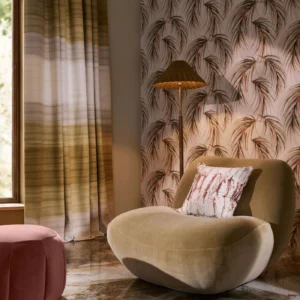 Ondara Fabric from Harlequin Ondara collection - yellow contemporary voile-sheer