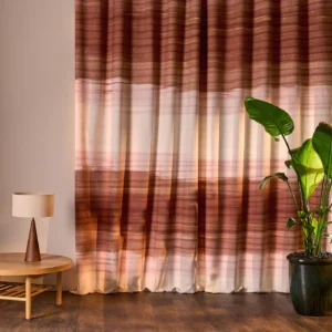 Ondara Fabric from Harlequin Ondara collection - red contemporary voile-sheer