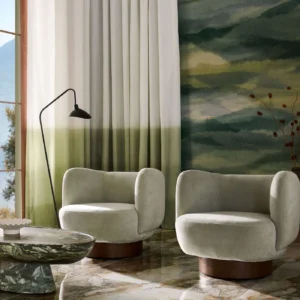 Heatherton Velvet Fabric from Harlequin Performance Velvet Heatherton collection - blue plain velvet-chenille