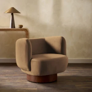 Heatherton Velvet Fabric from Harlequin Performance Velvet Heatherton collection - brown plain velvet-chenille