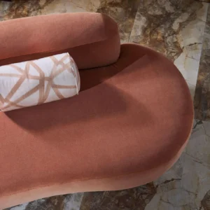 Heatherton Velvet Fabric from Harlequin Performance Velvet Heatherton collection - orange plain velvet-chenille