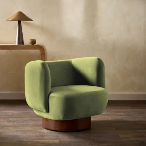 Heatherton Velvet Fabric from Harlequin Performance Velvet Heatherton collection - green plain velvet-chenille