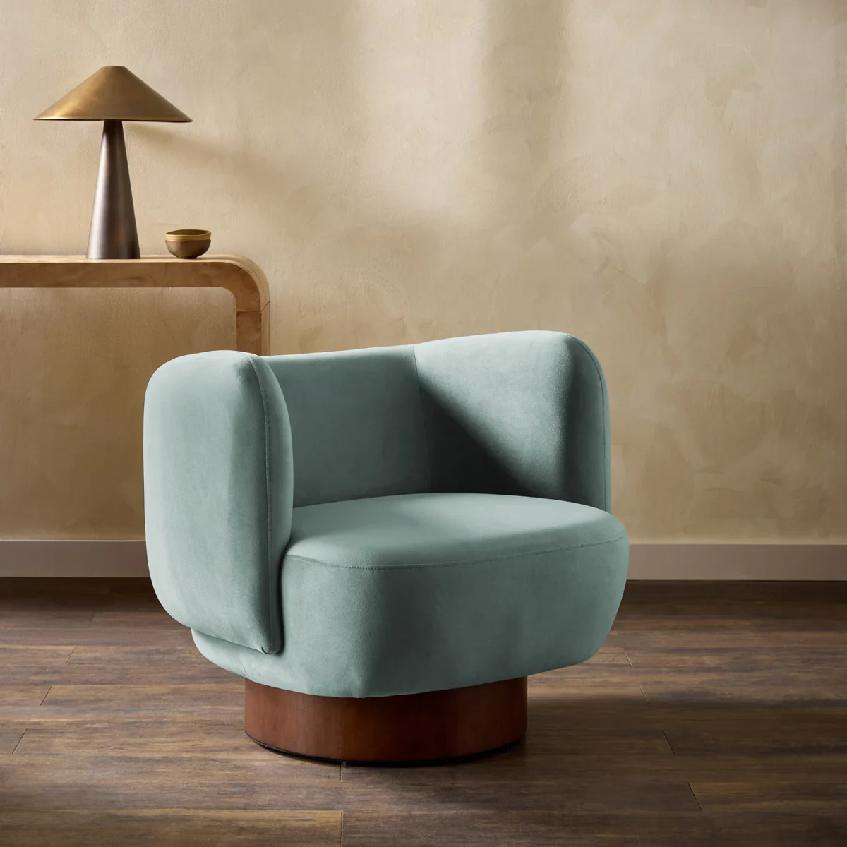Heatherton Velvet Fabric - Atlantic by Heatherton Velvet Fabric from Harlequin Performance Velvet Heatherton collection - blue plain velvet-chenille