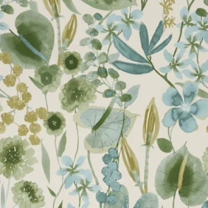 Nalina Wallpaper from Harlequin Signature Wallpapers collection - green botanical