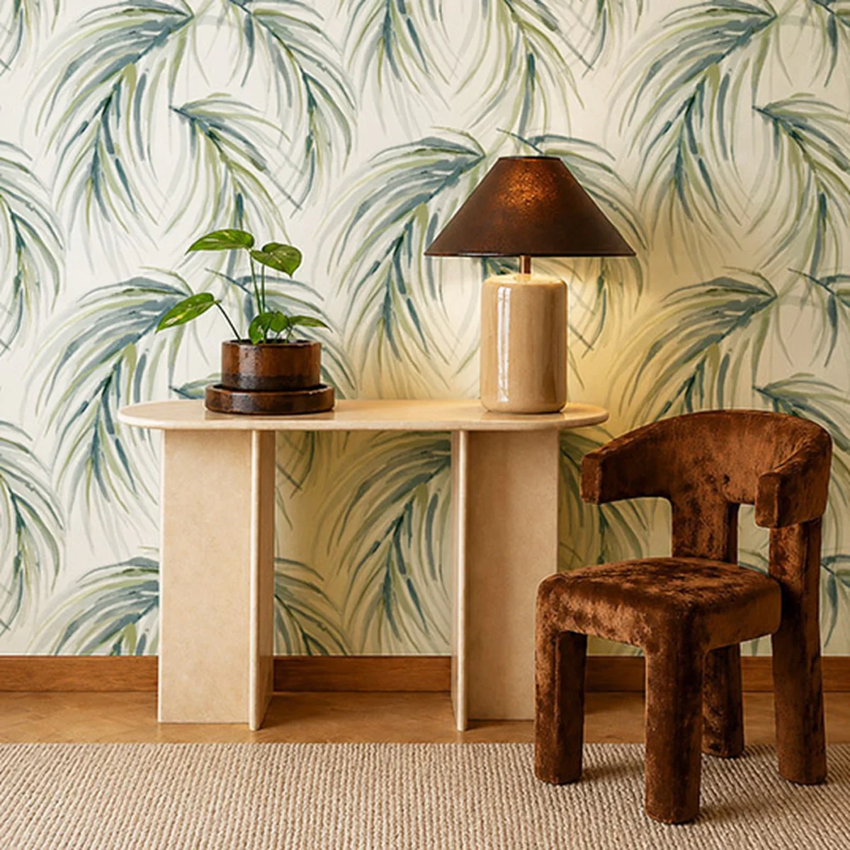 Alvaro Wallpaper from Harlequin Signature Wallpapers collection - blue botanical