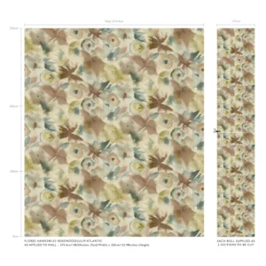 Flores Wallpaper from Harlequin Signature Wallpapers collection - brown contemporary