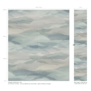 Minako Wallpaper from Harlequin Signature Wallpapers collection - blue contemporary