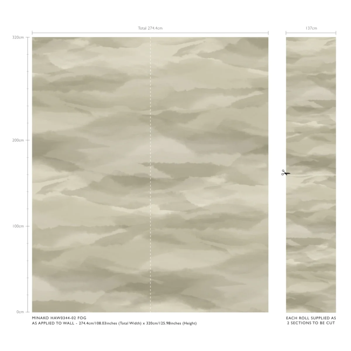 Minako Wallpaper from Harlequin Signature Wallpapers collection - neutral contemporary
