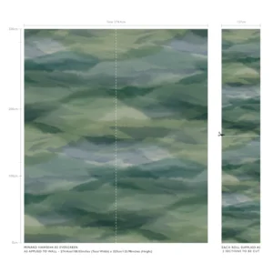 Minako Wallpaper from Harlequin Signature Wallpapers collection - green contemporary