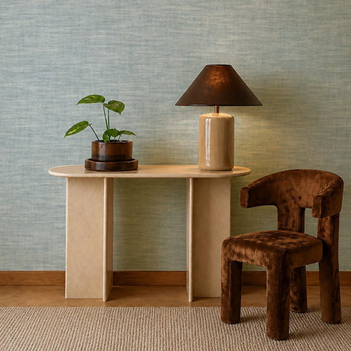 Mineral Wallpaper from Harlequin Signature Wallpapers collection - blue contemporary
