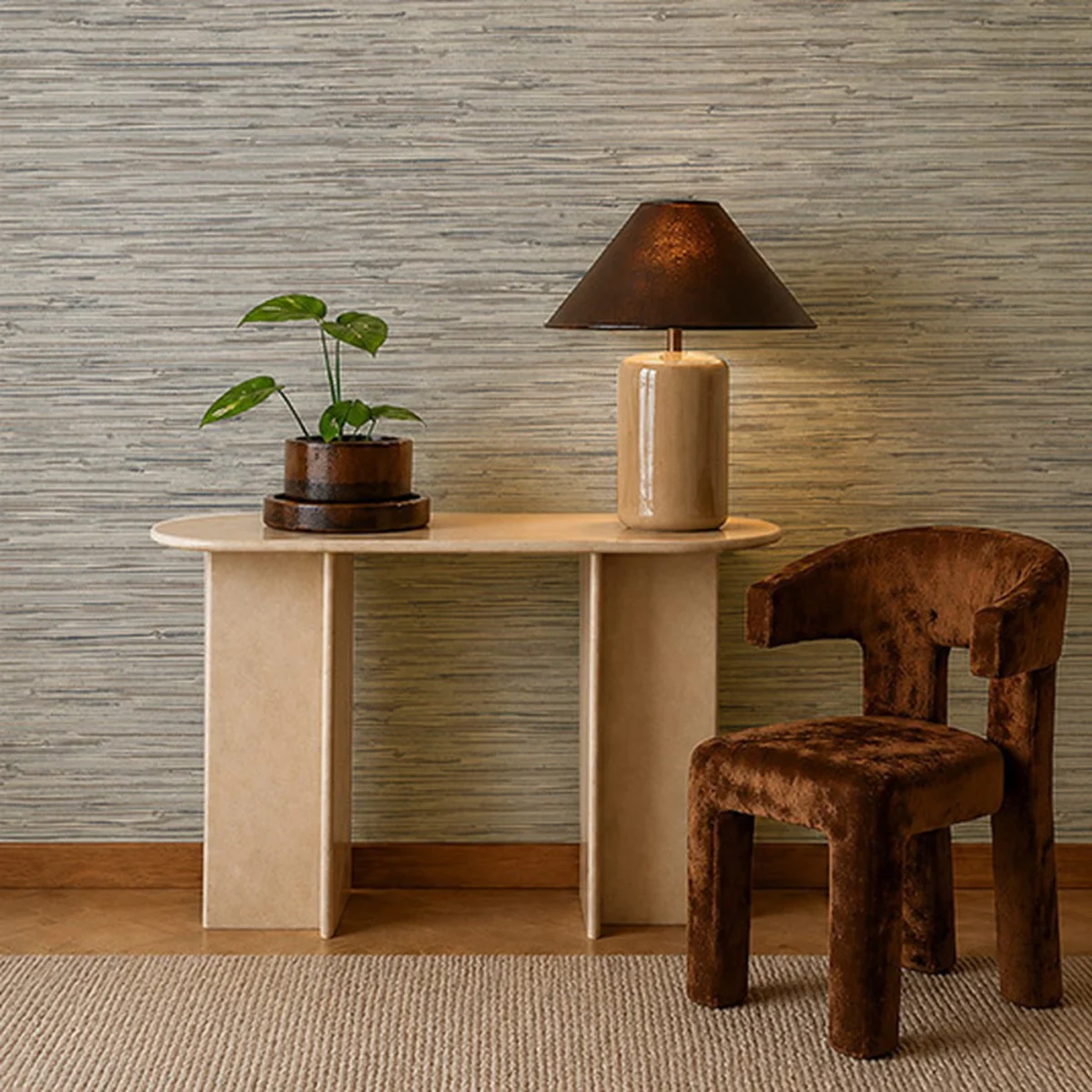 Seri Wallpaper from Harlequin Signature Wallpapers collection - black-grey contemporary