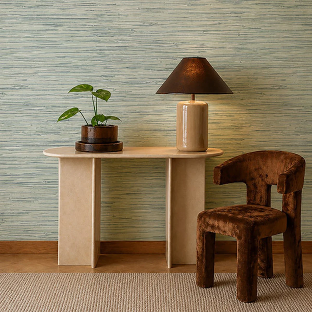 Seri Wallpaper from Harlequin Signature Wallpapers collection - blue contemporary