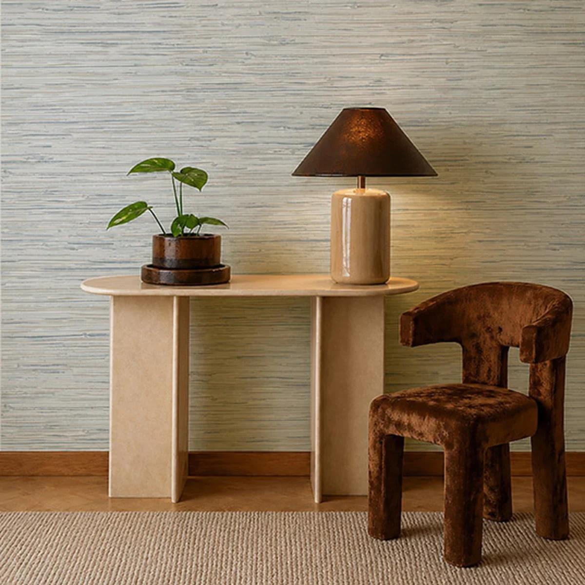 Seri Wallpaper from Harlequin Signature Wallpapers collection - blue contemporary