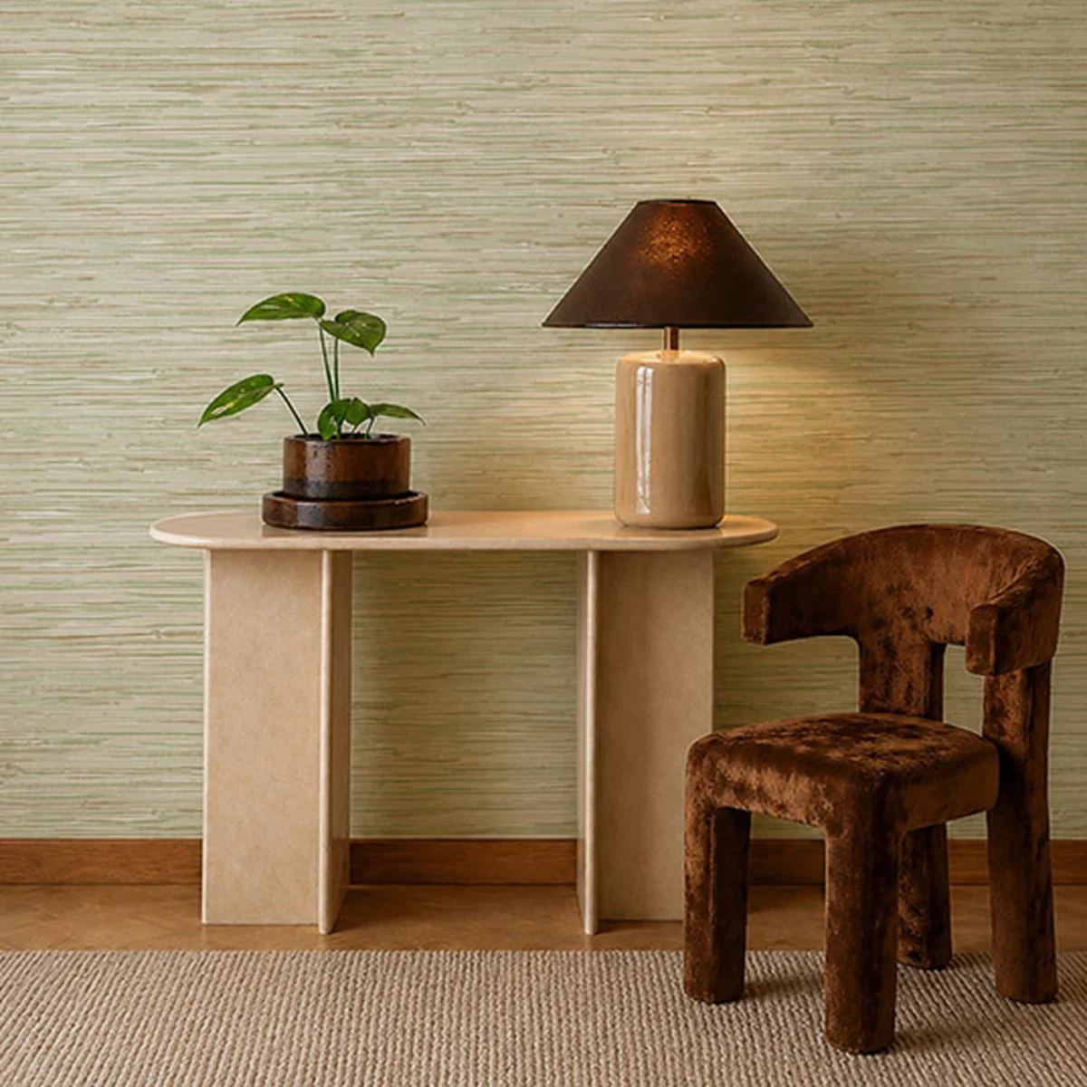 Seri Wallpaper from Harlequin Signature Wallpapers collection - green contemporary