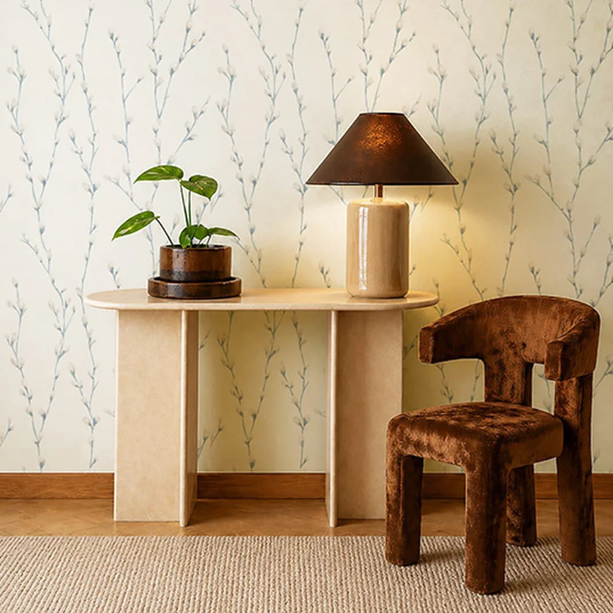 Water Wallpaper from Harlequin Signature Wallpapers collection - blue botanical
