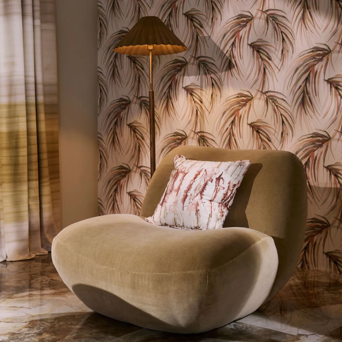 Alvaro Wallpaper from Harlequin Signature Wallpapers collection - brown botanical