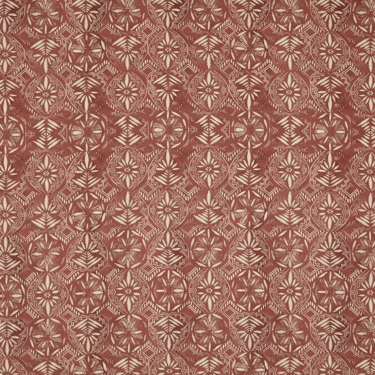 Stella Fabric from Prestigious Textiles Revival collection - red misc printed