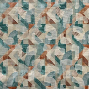 Clifford Fabric from Prestigious Textiles Revival collection - blue contemporary velvet-chenille
