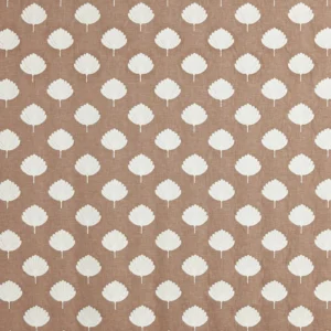 Tavola Fabric from Prestigious Textiles Florence collection - brown spotted embroideried